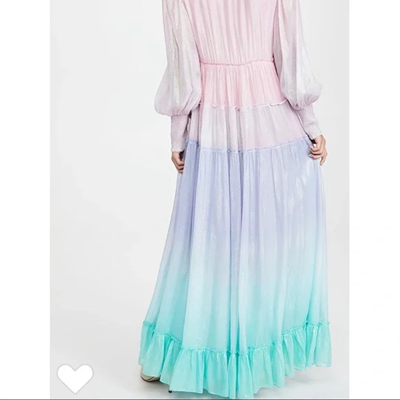 Rococo Sand Emi Dress small metallic rainbow ombre pink purple blue shimmery - Picture 3 of 4